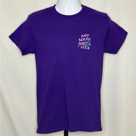 Small - Authentic Anti Social Social Club “Moodsting” Tee Purple NWT - Picture 2 of 2